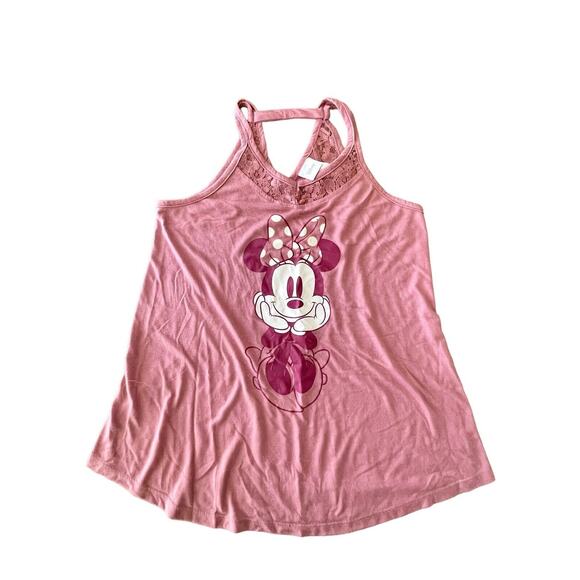 Disney Minnie Mouse v neck lacy tank top Small - Picture 1 of 5